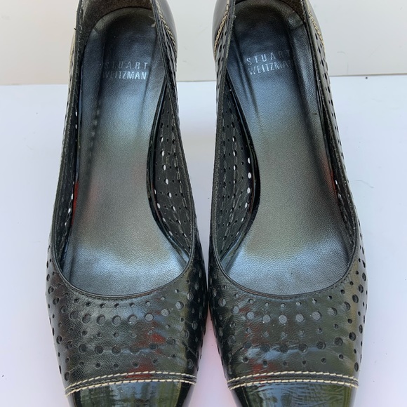 Stuart Weitzman Black Heels Size 6W - Picture 6 of 13